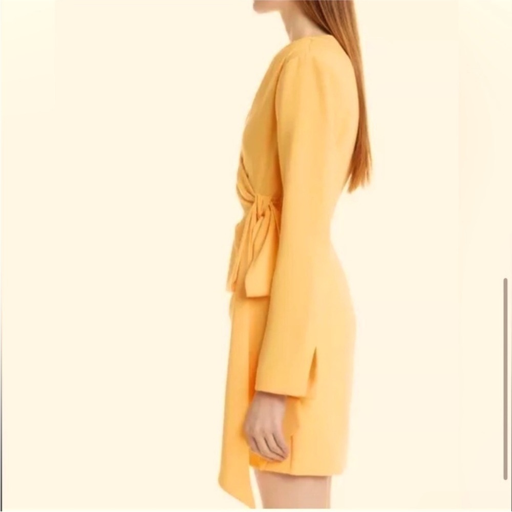 Cinq à Sept Sierra Wrap Front Long Sleeve Minidress-Size 8 EUC - Picture 10 of 11